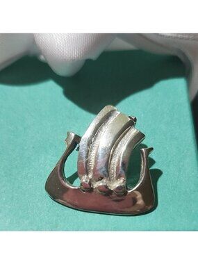 Sterling Silver Viking Ship Pendant